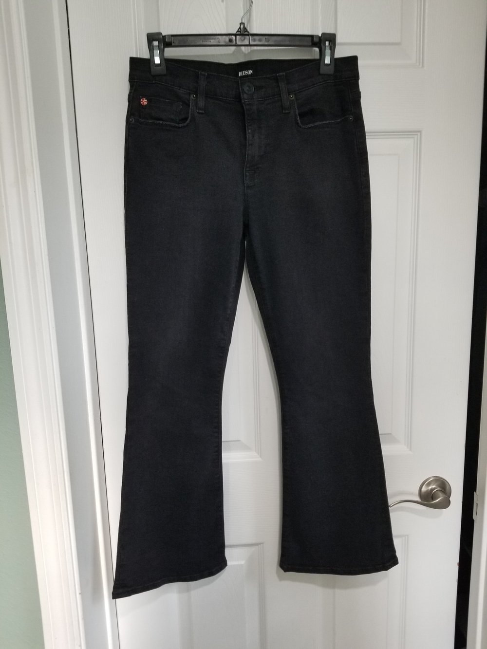 Hudson Jeans Black Ankle Flare Jeans